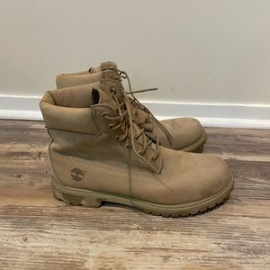 Timbs with camo sole